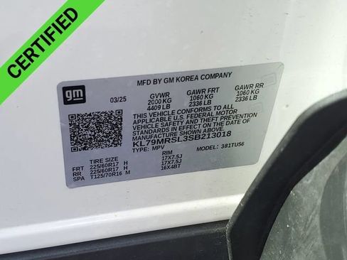 Certified 2025 Chevrolet TrailBlazer LT AWD/4WD image 33