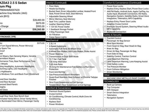 Used 2021 MAZDA MAZDA3 s image 35