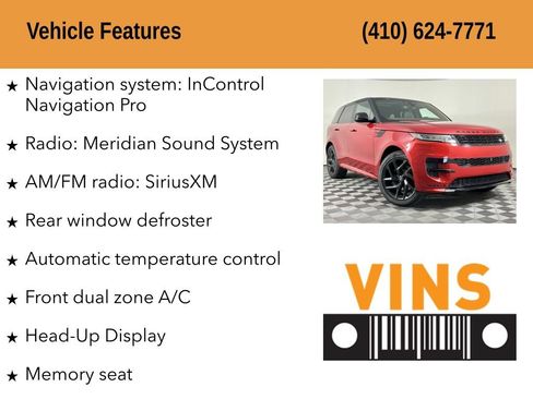 Used 2025 Land Rover Range Rover Sport Dynamic SE AWD/4WD image 5