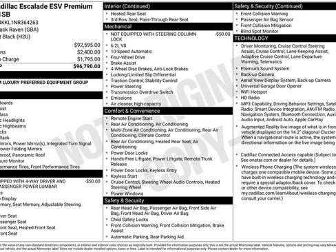 Used 2022 Cadillac Escalade ESV Premium Luxury AWD/4WD image 12