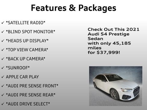 Used 2021 Audi S4 Prestige w/ Prestige Package image 8