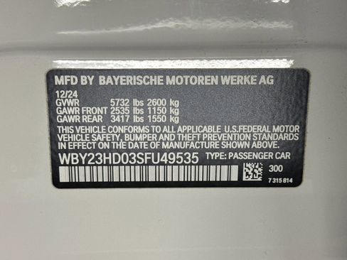 Used 2025 BMW i4 eDrive40 w/ Parking Assistance Package image 34