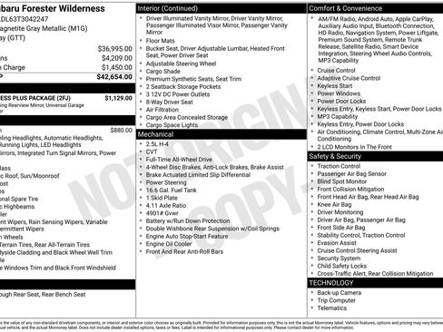 Certified 2026 Subaru Forester Wilderness w/ Wilderness Plus Package AWD/4WD image 7