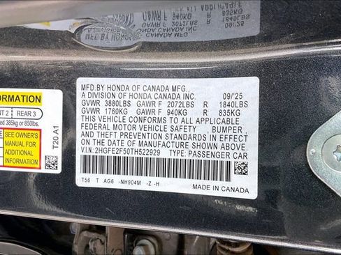 Used 2026 Honda Civic Sport image 35