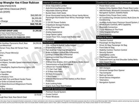 Used 2023 Jeep Wrangler Unlimited Rubicon 4xe w/ Cold Weather Group AWD/4WD image 25