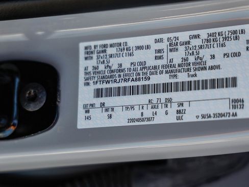 Used 2024 Ford F150 Raptor w/ Equipment Group 803A Raptor R image 28