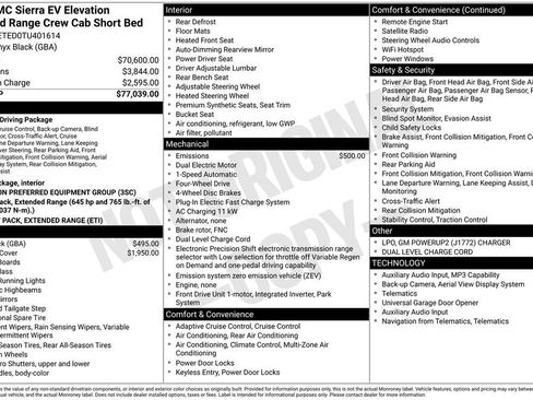 New 2026 GMC Sierra EV Elevation AWD/4WD image 42