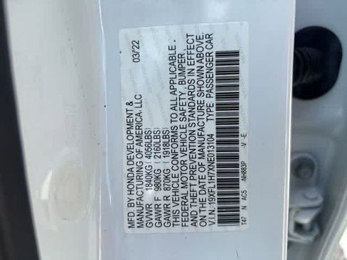Used 2022 Honda Civic EX-L image 22