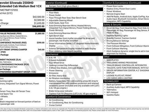 Used 2021 Chevrolet Silverado 2500 Custom w/ Custom Value Package AWD/4WD image 2