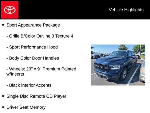 Used 2019 RAM 1500 Laramie w/ Sport Appearance Package AWD/4WD image 15