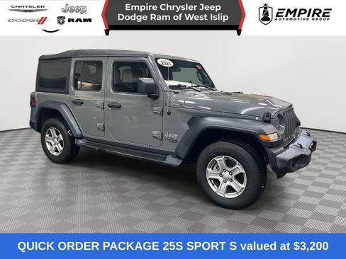 Certified 2021 Jeep Wrangler Unlimited Sport image 1