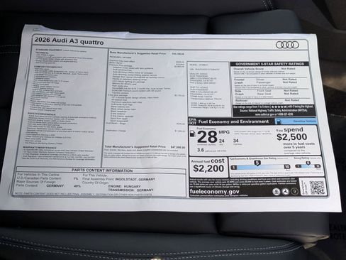 New 2026 Audi A3 2.0T Premium image 18