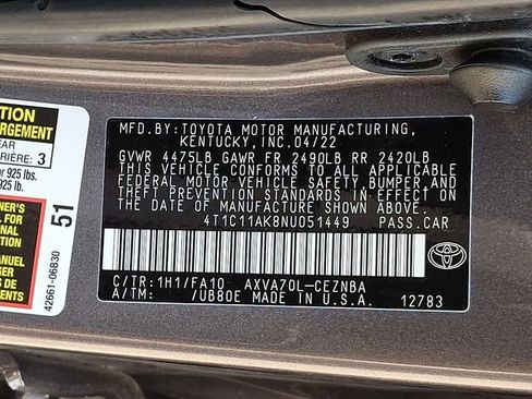 Used 2022 Toyota Camry LE image 27