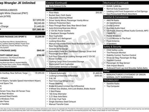 Used 2018 Jeep Wrangler Unlimited Sport S image 1