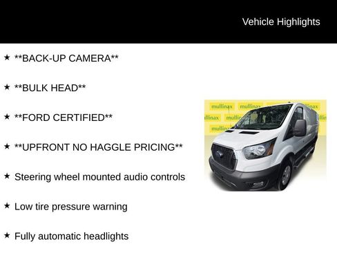 Used 2025 Ford Transit 250 Low Roof w/ Exterior Upgrade Package RWD image 6