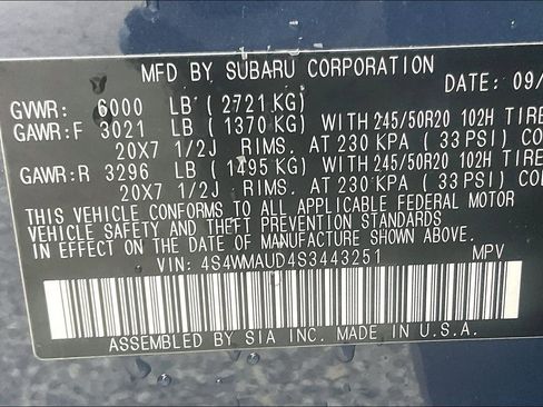 New 2025 Subaru Ascent Touring w/ Popular Package #2 image 12