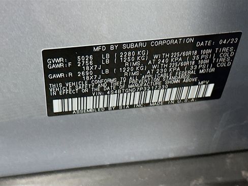 Used 2023 Subaru Outback Limited XT image 12