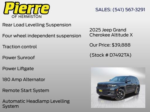 Used 2025 Jeep Grand Cherokee Altitude image 30