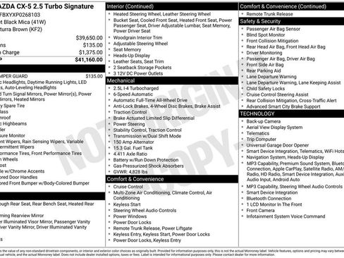 Used 2023 MAZDA CX-5 Signature AWD/4WD image 4