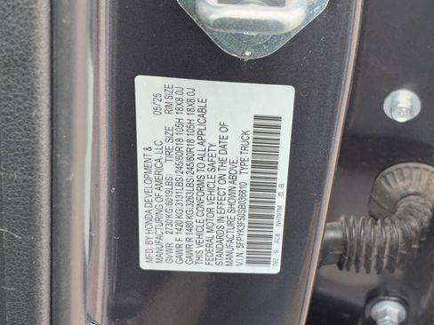 Used 2025 Honda Ridgeline RTL image 28