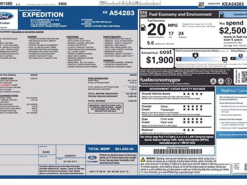 Used 2019 Ford Expedition XLT w/ Equipment Group 202A RWD image 2