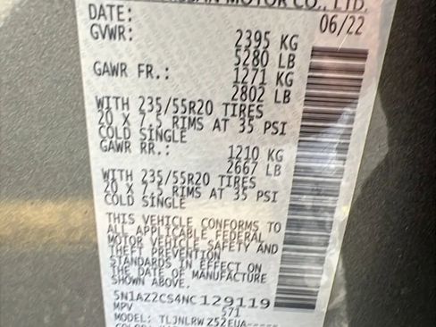 Used 2022 Nissan Murano SL w/ Cargo Package image 32