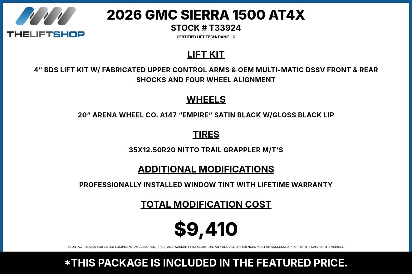 Used 2026 GMC Sierra 1500 AT4X w/ AT4X AEV Edition AWD/4WD image 2