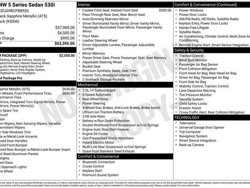 Used 2024 BMW 530i w/ Premium Package RWD image 35