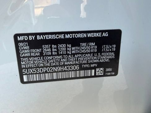 Used 2022 BMW X3 xDrive30i w/ Convenience Package AWD/4WD image 39