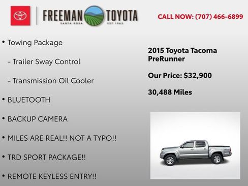 Used 2015 Toyota Tacoma PreRunner w/ TRD Sport Package RWD image 11