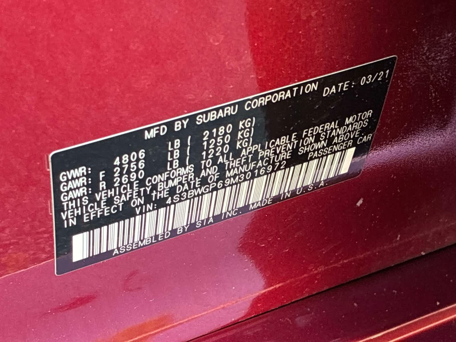 Used 2021 Subaru Legacy Touring XT w/ Popular Package #2 AWD/4WD image 30