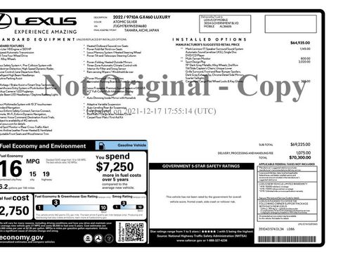 Used 2022 Lexus GX 460 Luxury w/ Sport Design Package image 2