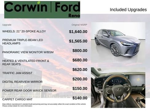 Used 2023 Lexus RX 350 Premium Plus w/ Cold Area Package AWD/4WD image 3