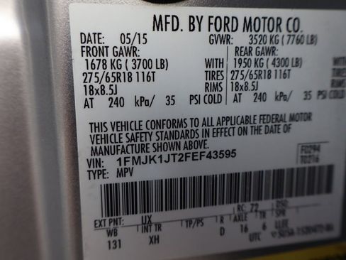 Used 2015 Ford Expedition EL XLT w/ Equipment Group 202A image 47