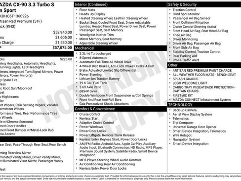 New 2026 MAZDA CX-90 3.3 Turbo S w/ Premium Package AWD/4WD image 6