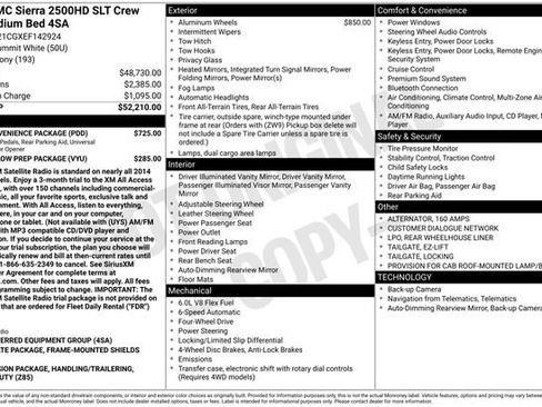Used 2014 GMC Sierra 2500 SLT w/ SLT Convenience Package AWD/4WD image 7