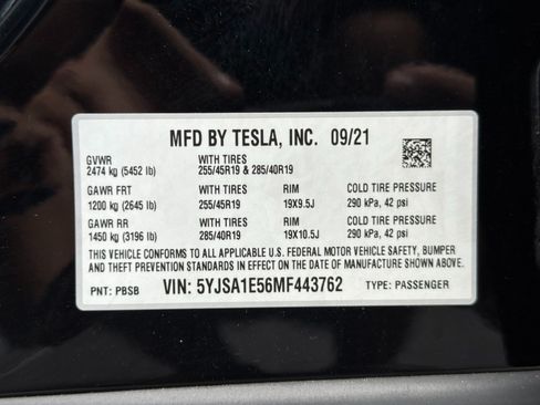 Used 2021 Tesla Model S Long Range AWD/4WD image 52
