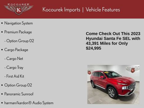 Used 2023 Hyundai Santa Fe SEL w/ Premium Package AWD/4WD image 4
