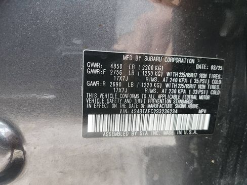 Certified 2025 Subaru Outback Premium AWD/4WD image 34