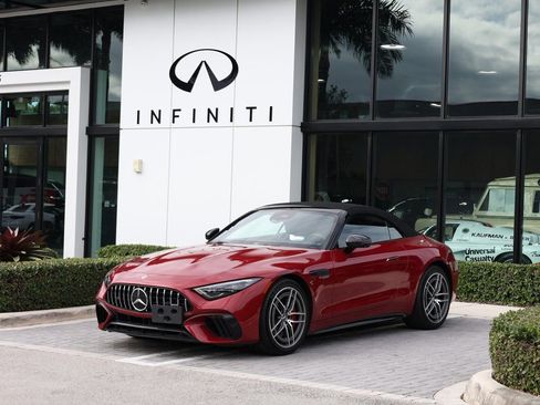 Used 2022 Mercedes-Benz SL 55 AMG 4MATIC w/ AMG Night Package image 2