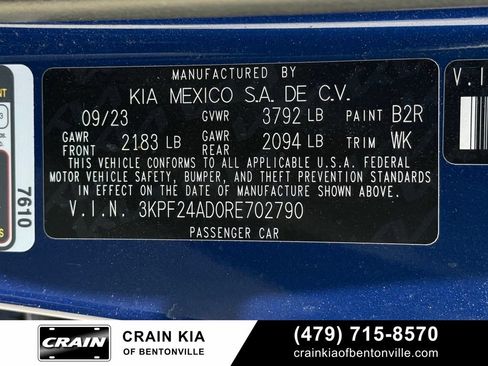 Certified 2024 Kia Forte LXS FWD image 32