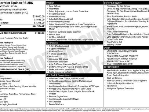 Used 2025 Chevrolet Equinox RS w/ Safety and Technology Package image 26