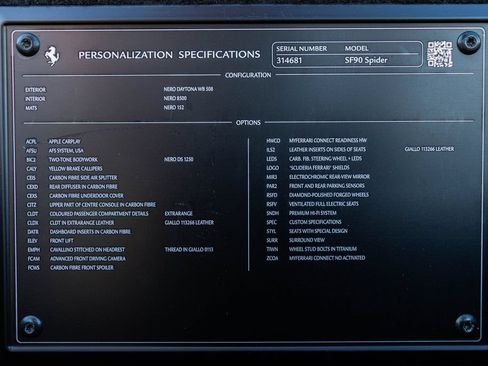Certified 2025 Ferrari SF90 Spider AWD/4WD image 60