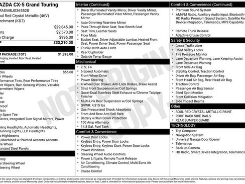 Used 2018 MAZDA CX-5 Grand Touring w/ Premium Package image 6