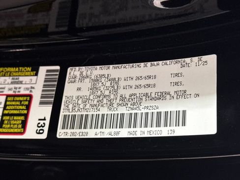 Certified 2026 Toyota Tacoma Limited AWD/4WD image 30
