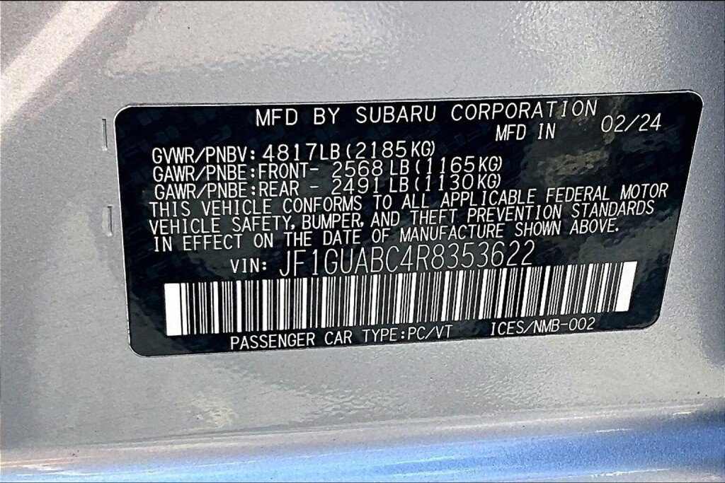 Certified 2024 Subaru Impreza 2.0i w/ Popular Package #1A AWD/4WD image 19