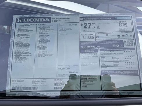 New 2026 Honda HR-V Sport image 22