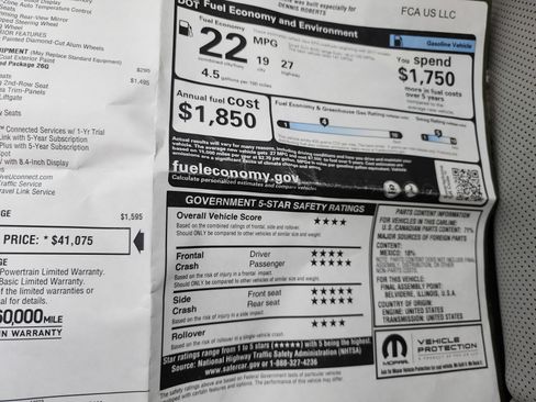 Used 2021 Jeep Cherokee Limited w/ Elite Package image 49