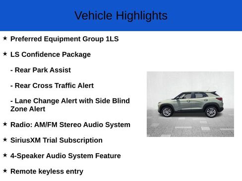 New 2026 Chevrolet TrailBlazer LS w/ LS Confidence Package FWD image 2