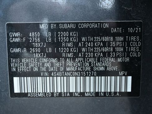 Used 2022 Subaru Outback Limited image 20